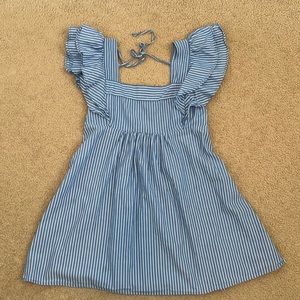 Urban outfitter shirt material stripped dress, size L